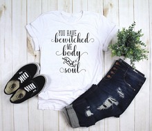 You have Bewitched Me Body  and Soul Pride Prejudice t shirt women fashion slogan grunge aesthetic Christian funny slogan tees 2024 - buy cheap