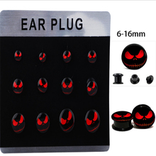 6pair/set New Style Ear Plugs Tunnels Flesh Expansions Piercing Cute Cat Earring Gauges Ears Expanders Body Jewelry wholesale 2024 - buy cheap