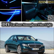 Correia de iluminação de painel para portas de mercedes benz, e mb w212 c207, atmosfera de ajuste de luz ambiente, fibra óptica, iluminação de painel 2024 - compre barato