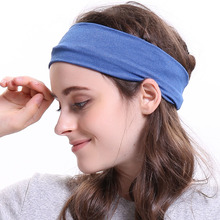 2021 Brand New Fashion Women's Denim Cotton Headband Summer Soft Jean Flat Headbands For Girls Stretch Head Band Turban 2024 - buy cheap