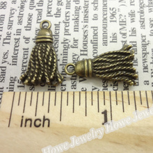 15pcs Charms Tassel Pendant  Ancient bronze  Zinc Alloy Fit Bracelet Necklace DIY Metal Jewelry Findings 2024 - buy cheap