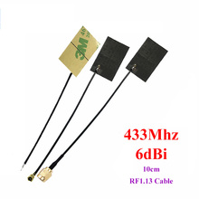 433Mhz 6dbi LoRa FPC antenna Embedded FPC Antennas for IOT lorawan IPEX 10cm cable high gain 20pcs/lot 2024 - buy cheap