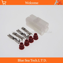 Sample,10 set 2.3mm 4 Way/pin male Electrical Connector plug,Auto Male connector  for Car,motorcycle,electrombile etc. 2024 - buy cheap