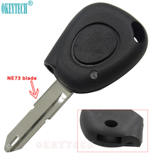Сменный корпус для ключей на кнопке OkeyTech, 1 корпус для ключей на кнопке с подсветкой, подходит для RENAULT Megane Clio Scenic, 1 кнопка, ИК-пульт дистанционного управления, чехол-брелок 2024 - купить недорого