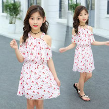 Teenage Girl Dresses Summer 2019 Children's Clothing Kids Flower Dress Chiffon Princess Dresses For Age 7 8 9 10 11 12 Years 2024 - buy cheap