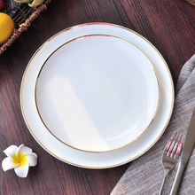 White Ceramic Tableware Bone Porcelain Dish Plate The Colour on The Plate Dinner Plate Flat LIDS, Jingdezhen Pure White Dish 2024 - buy cheap