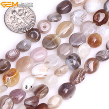 Gem-dentro 8-10mm Sardônica Natural Freeform Forma de Batata Botswana Ágatas Contas Para Fazer Jóias 15 polegada DIY Contas Jóias 2024 - compre barato