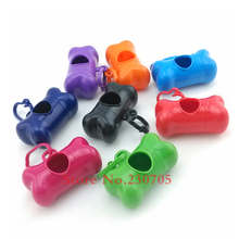 Bone-shaped DISPENSER Garbage Case NOT INCLUDED Dog Pet Pick Up Waste Poop Bags, Pet Supplier, 8 Colors Available 2024 - buy cheap