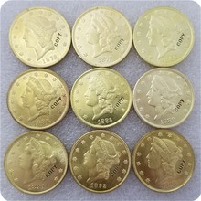 USA 1878-1893 $20 Liberty Double Eagle COPY COINS 2024 - buy cheap