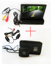 Беспроводная Wi-Fi Автомобильная камера заднего вида для Peugeot 206 207 306 307 308 406 407 Partner Tepee, со складным монитором 5008 дюйма 2024 - купить недорого