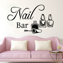 YOYOYU Nail Bar Remove Vinyl Wall Sticker Beatuy Salon Manicure Bedroom Decal Home Decoration Art Poster ZX502 2024 - buy cheap