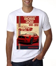 Новый американский классический автомобиль Мустанг босс мужские, знаменитый бренд одежды мужские футболки хлопок плюс размер сделать свой собственный рубашка 2024 - купить недорого