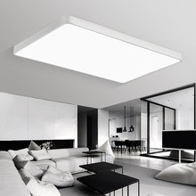 Luminária de teto quadrada e retangular de led, iluminação comercial para sala de estar, quarto, sala de jantar, teto 2024 - compre barato