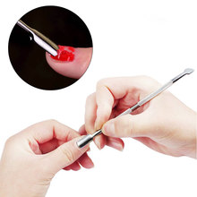 1PCS Nail Art Push Stainless Steel Cuticle Pusher Essential Cuticle Spoon Pusher Pedicure Manicure Care Cleaner 2024 - buy cheap