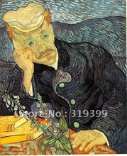 Картина Винсента Ван Гога, картина маслом на льняном холсте, портрет доктор гашет, 100% ручная работа, бесплатная доставка 2024 - купить недорого