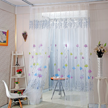 Home Decor Drapes Sheer Window Curtains for Living Room Bedroom Kitchen Modern Tulle Curtains Sun Floral Fabric Blinds 2024 - buy cheap