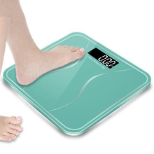 Новое поступление умные домашние Ванная комната весы тела Стекло электронный цифровой пол Вес баланс ожирения ЖК-дисплей Дисплей 180 кг/50 г 2024 - купить недорого