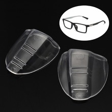 Capa protetora para óculos, proteção lateral de poliuretano para óculos com aba transparente, 1 par 2024 - compre barato
