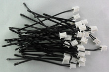 Free shipping 100pc 28# 8cm 3435 epoxy type thermistor ntc 10k 1% ntc temperature sensor B3435 10k 8Cm with 2.54 connector ntc10 2024 - buy cheap