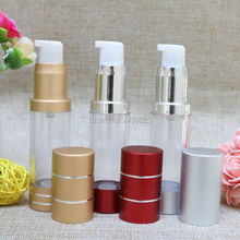 15ml High Quality Alumina Airless Bottle Travel Mini Refillable Portable Empty Lotion Bottles Cosmetic Packaging 10pcs/lot 2024 - buy cheap