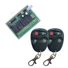 NOVA #433 MHZ 315 MHz DC12V 4CH RF Sem Fio Controladores de Interruptor de Controle Remoto & Rceiver Módulos 4 Relés