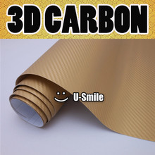 Rollo de lámina de vinilo de fibra de carbono 3D para coche, rollo de película adhesiva para vehículo de aire, tamaño de envoltura: 1,52x3 0 m/rollo 2024 - compra barato