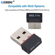 kebidu Network Card USB Wireless wifi Adapter 150Mbps 2.4Ghz Mini Network LAN Card 802.11b/g/n RTL8188 Adaptor for PC Desktop 2024 - buy cheap