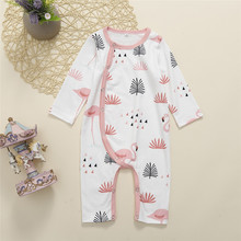 Flamingo 0-24M Unisex Sleepwear Bebê Bonito Macacão de Bebê Meninas Sleepwear Preto Calças de Manga Longa Crianças Pijama Cobertor meninos Macacão 2024 - compre barato