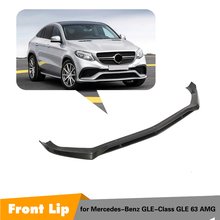 Carbon Fiber Front Lip Spoiler Bumper Chin Apron for Mercedes-Benz GLE Class CLE63 AMG 2015 - 2018 2024 - buy cheap