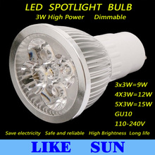 Lámpara Led de alta potencia X500, bombilla led regulable GU10, 9W, 12W, 15W, 85-265V, iluminación de luz descendente, Envío Gratis 2024 - compra barato
