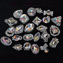 30pcs/lot new design nail art diamond stone k9 crystal charming 3D nail art design alloy rhinestone diy Free shippment 2024 - buy cheap