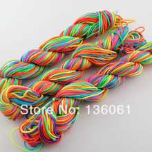 Cuerdas de nailon de colores para hilo, 100 yardas, 1mm, brazalete de nudo chino, cordón trenzado artesanal, accesorios de joyería, regalo artesanal 2024 - compra barato