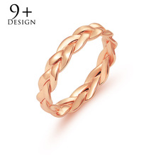 Fashion Creative Rings For Women Trend Rose Gold Silver Color Color Finger Ring Simple Design Anillos Mujer Wedding Jewelry 2024 - buy cheap