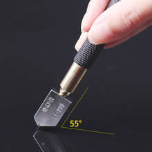 Профессиональный стеклорез черная железная ручка роликовый нож Алмазный стеклянный нож напольная плитка режущий ролик портативный скребок резак 2024 - купить недорого