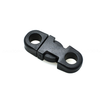 30pcs 5mm Hole's DIA Straight Flat Side Release Plastic Buckles  for Mobile Phone Paracord  Black #B0018-B2 2024 - buy cheap