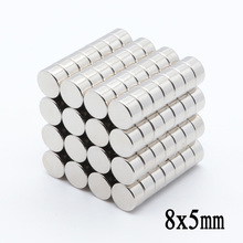 200pcs 8x5 mm Super Strong Rare Earth Neodymium Magnets N35 8*5 mm Round Permanent Craft Fridge Magnet 2024 - buy cheap