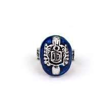 The Vampire Diaries Damon Salvatore D Sun Crest Protection Ring Lapis Lazuli Ellipse Ring Size 6-12 2024 - buy cheap