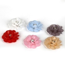 1Pc 3.2cm Flowers Charms With Acrylic Rhinestone Handmade For Bracelet Necklace Jewelry Making DIY Earring Findings 2024 - buy cheap