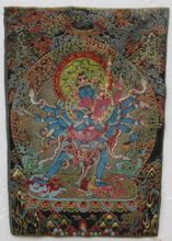 golden silk embroidery thangka Tibet and Nepal exorcism peace and wealth 2024 - buy cheap