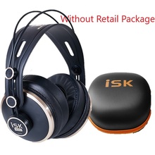 Оригинальные наушники ISK HD9999 Pro HD, полностью закрытые наушники для мониторинга DJ/Аудио/смешивания/записи, студийная гарнитура 2024 - купить недорого