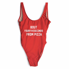 Qué tal FOURFIVESECONDS de PIZZA de verano traje de baño sin respaldo de una sola pieza de baño ropa de playa de las mujeres mono de calidad 2024 - compra barato