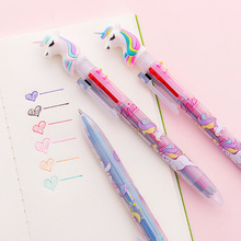 Creative 6 Colors Ballpoint Pen Kawai Unicorn Ball Point Pens Cute Ball Pen For Kids Gift Stationery Office School Supplies 2024 - buy cheap