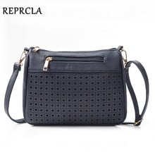 REPRCLA Brand Hollow Out Women Bags High Quality PU Leather Shoulder Bag Fashion Ladies Crossbody Messenger Bags Handbags 2024 - buy cheap