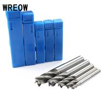 Metalworking Drilling End Mill 5pcs HSS Straight Shank 4 Flute Milling Cutter Router Drill Bit Tool Set For Steel 4 6 8 10 12 mm 2024 - buy cheap