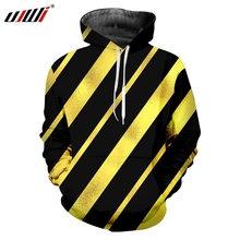 UJWI-Sudadera con capucha para hombre, suéter informal con estampado a rayas, 3D, talla grande 6XL, color amarillo y negro, novedad de 2018 2024 - compra barato