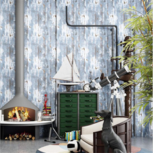 Beibehang Retro nostalgic cement ash plain non-woven grey wallpaper bar restaurant cafe personality 3d wallpaper papel de parede 2024 - buy cheap