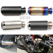 51mm 61mm Universal Motorcycle Escape Motocross Scooter Exhaust Pipe Muffler For Yamaha FZ6 Ninja CBR650F CB400 S1000R PCX 125 2024 - buy cheap