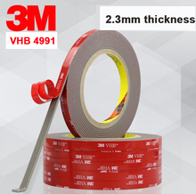 3M VHB 4991 Double Sided Adhesive Acrylic Foam Mounting Tape Gray 2.3mm Thickness 2024 - buy cheap