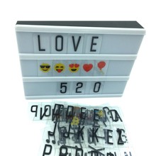 A5 led lightbox luz da noite criativo cartas cartões de combinação diy lâmpada cinematic caixa luz luminosa com letras fontes festa 2024 - compre barato