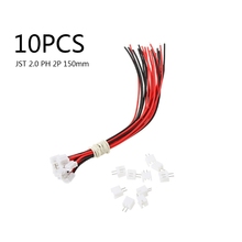 10 Sets/Lot Micro JST 2.0 PH 2-Pin Connector plug with Wires Cables 150MM 2024 - buy cheap